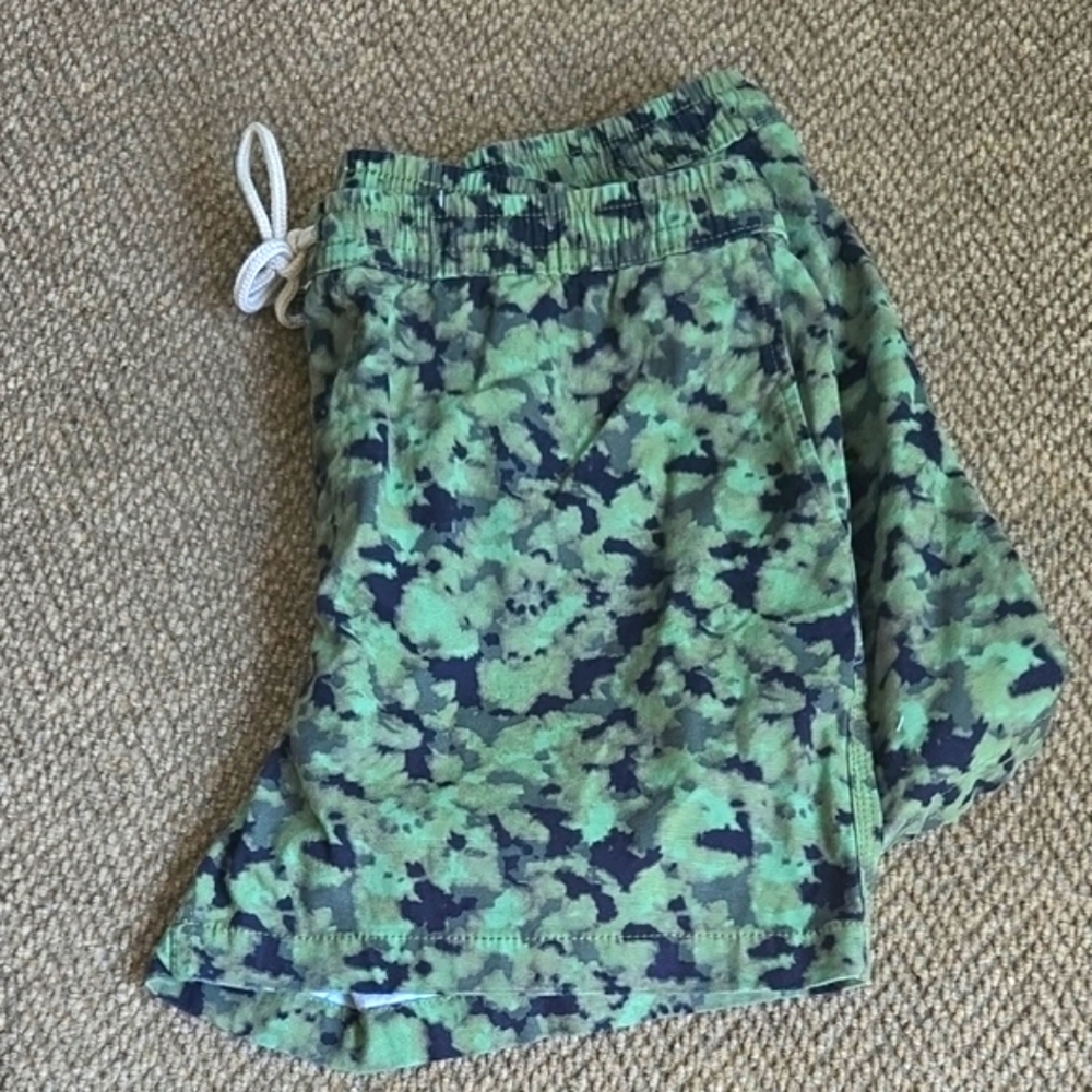 Goodthreads Green Black Camo Men's Pull On Shorts Sz XL